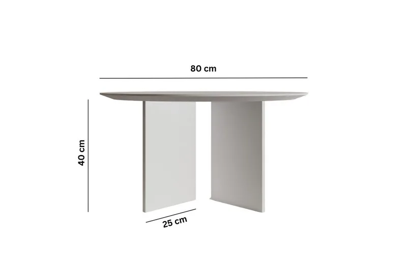 Sohvapöytä Glenure Valkoinen - Valkoinen - Huonekalut - Pöytä & ruokailuryhmä - Sohvap öytä