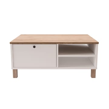 Sohvapöytä Hanah Home Nord (90 x 38,6 x 60 cm) Valkotammi - Valkoinen ja tammi - Huonekalut - Pöytä & ruokailuryhmä - Sohvapöytä