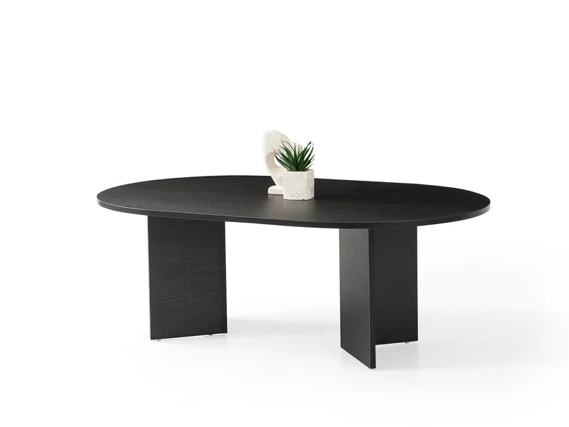 Sohvapöytä Hanah Home Oscar (128 x 42 x 80 cm) Puunmusta, undefined