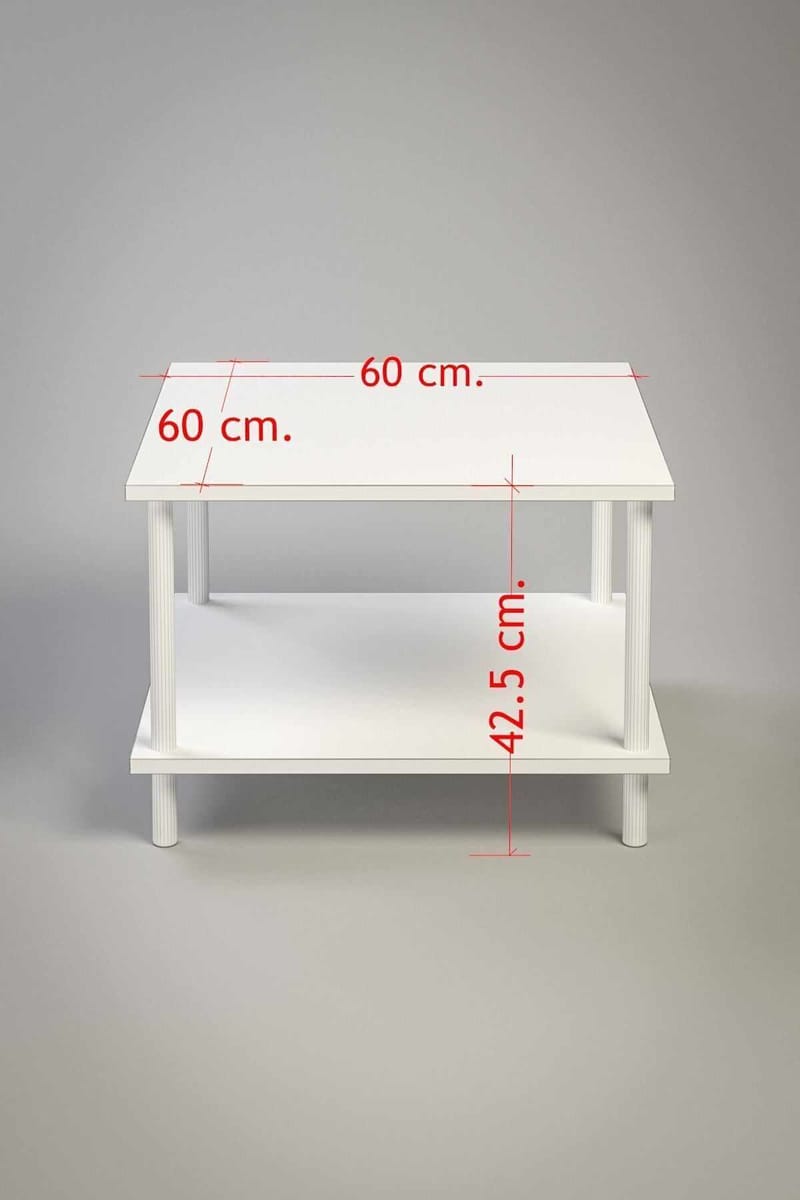 Sohvapöytä Hanah Home Peka Mini (60 x 42,5 x 60 cm) Sapphire Oak - Sapphire Oak - Huonekalut - Pöytä & ruokailuryhmä - Sohvapöytä
