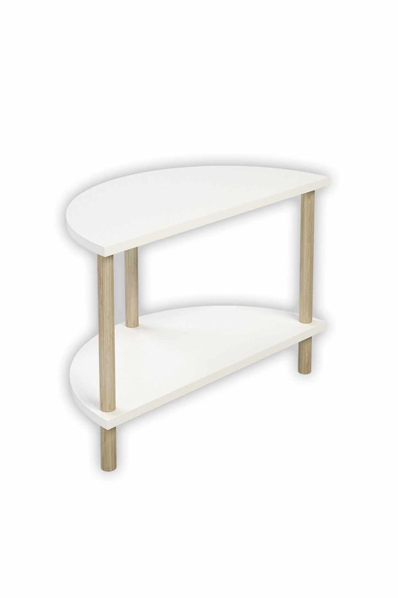 Sohvapöytä Hanah Home Peka Cube (60 x 42 x 30 cm) Valkoinen - Valkoinen - Huonekalut - Pöytä & ruokailuryhmä - Sohvapöytä