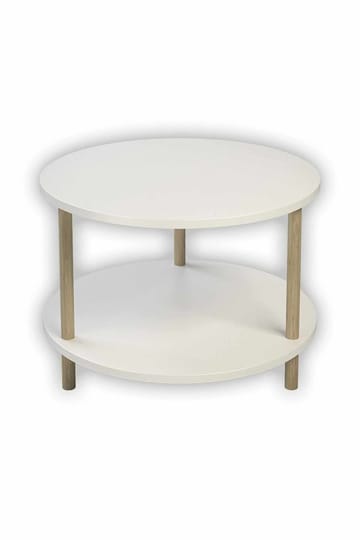 Sohvapöytä Hanah Home Peka Square (Ø60 x K43 cm) Valkoinen - Valkoinen - Huonekalut - Pöytä & ruokailuryhmä - Sohvapöytä