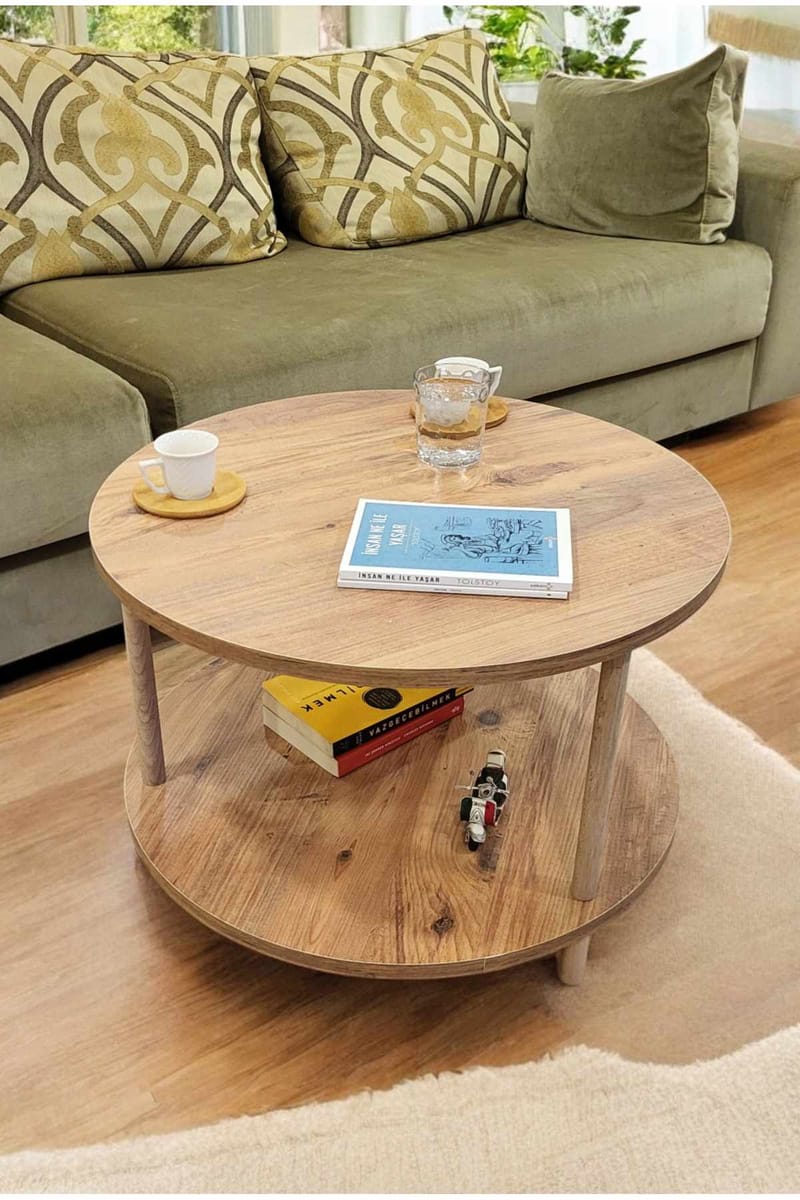 Sohvapöytä Hanah Home Peka Square (Ø60 x K43 cm) Mänty - Mänty - Huonekalut - Pöytä & ruokailuryhmä - Sohvapöytä