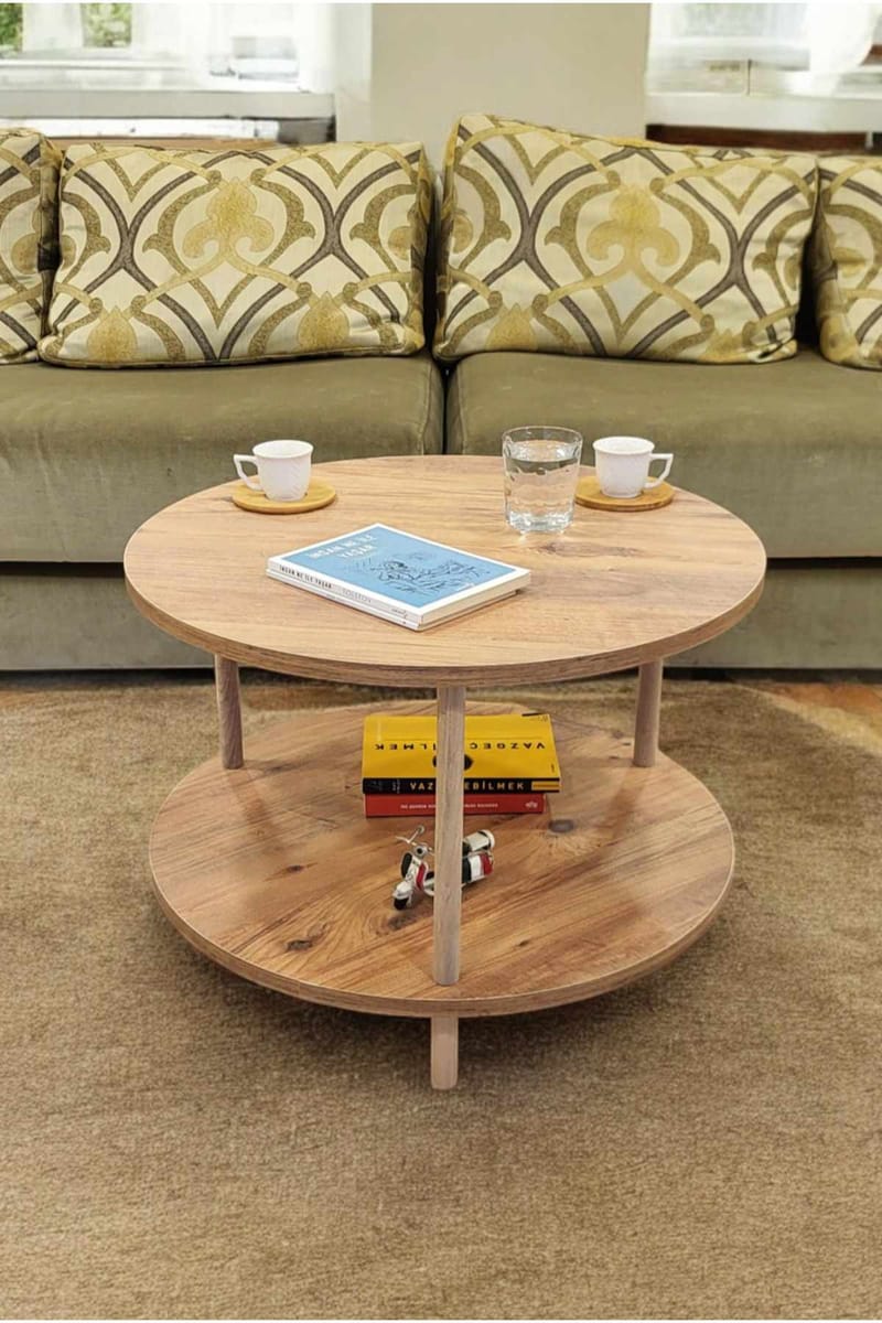 Sohvapöytä Hanah Home Peka Square (Ø60 x K43 cm) Mänty - Mänty - Huonekalut - Pöytä & ruokailuryhmä - Sohvapöytä
