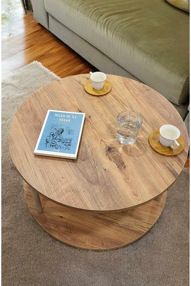 Sohvapöytä Hanah Home Peka Square (Ø60 x K43 cm) Mänty - Mänty - Huonekalut - Pöytä & ruokailuryhmä - Sohvapöytä