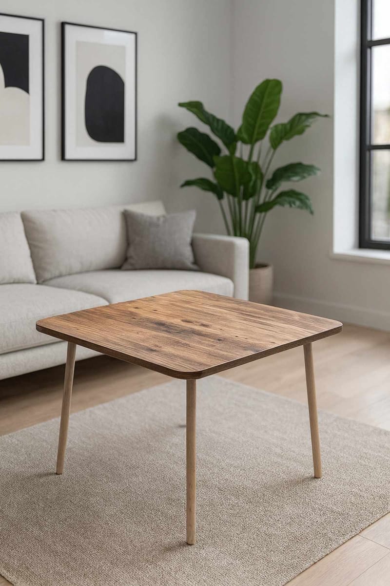 Sohvapöytä Hanah Home Peka Compact (60 x 47 x 60 cm) Mänty - Mänty - Huonekalut - Pöytä & ruokailuryhmä - Sohvapöytä