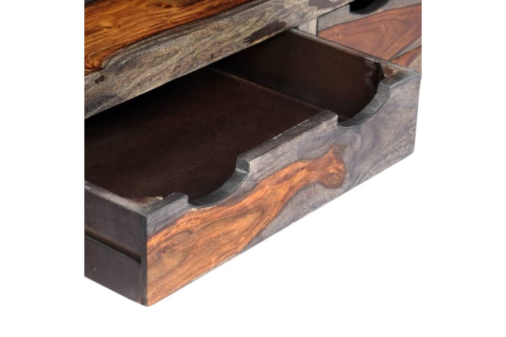 Sohvapöytä harmaa 100x50x40 cm seesampuu - Harmaa - Sohvapöytä