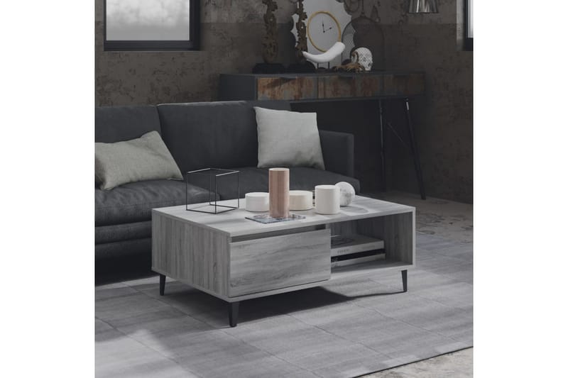 Sohvapöytä harmaa Sonoma 90x60x35 cm lastulevy - Harmaa - Huonekalut - Pöytä & ruokailuryhmä - Sohvapöytä