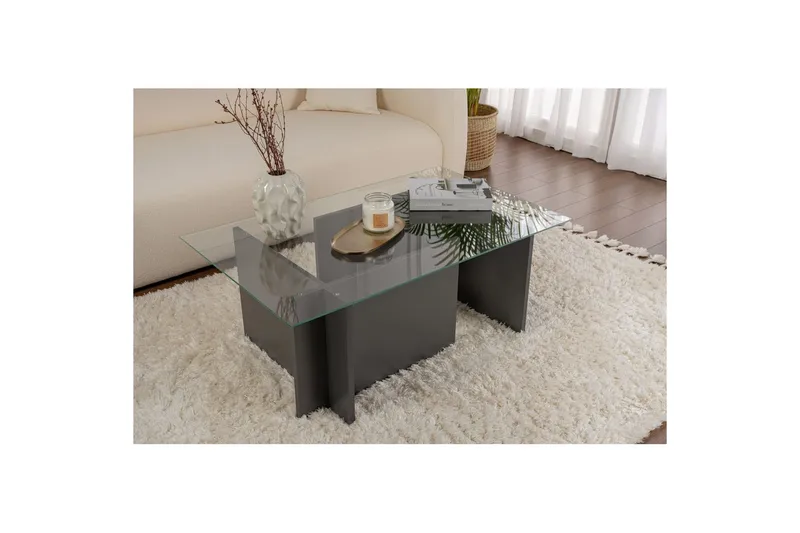 Sohvapöytä Haruto Antrasiitti - Antrasiitti - Huonekalut - Pöytä & ruokailuryhmä - Sohvapöytä