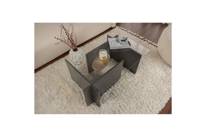 Sohvapöytä Haruto Antrasiitti - Antrasiitti - Huonekalut - Pöytä & ruokailuryhmä - Sohvapöytä