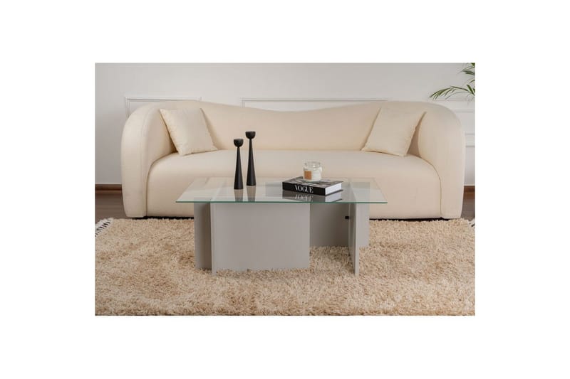 Sohvapöytä Haruto Harmaa - Harmaa - Huonekalut - Pöytä & ruokailuryhmä - Sohvapöytä