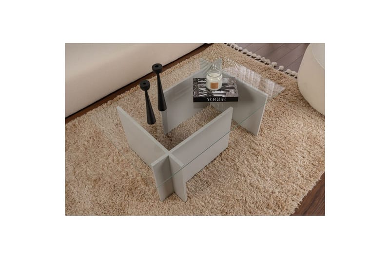 Sohvapöytä Haruto Harmaa - Harmaa - Huonekalut - Pöytä & ruokailuryhmä - Sohvapöytä