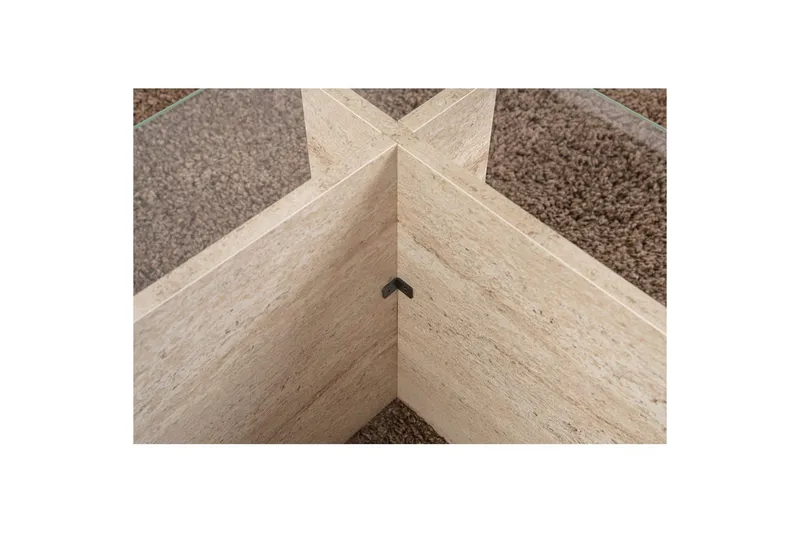 Sohvapöytä Haruto Travertiini - Travertiini - Huonekalut - Pöytä & ruokailuryhmä - Sohvapöytä