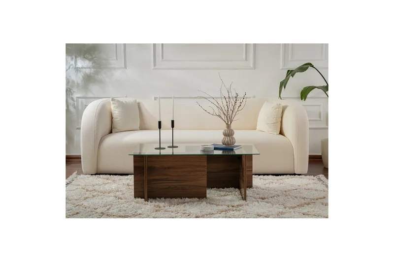 Sohvapöytä Haruto Pähkinäpuu - Pähkinäpuu - Huonekalut - Pöytä & ruokailuryhmä - Sohvapöytä