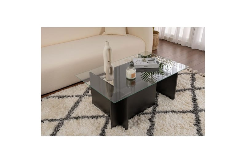 Sohvapöytä Haruto Puu Musta - Puu Musta - Huonekalut - Pöytä & ruokailuryhmä - Sohvapöytä