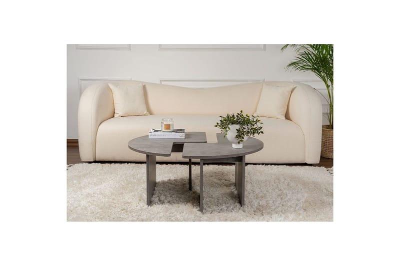 Sohvapöytä Haruya Betoniharmaa - Betoniharmaa - Huonekalut - Pöytä & ruokailuryhmä - Apupöytä & sivupöytä - Sarjapöytä