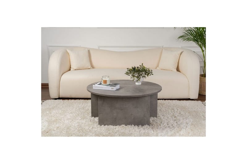 Sohvapöytä Haruya Betoniharmaa - Betoniharmaa - Huonekalut - Pöytä & ruokailuryhmä - Apupöytä & sivupöytä - Sarjapöytä