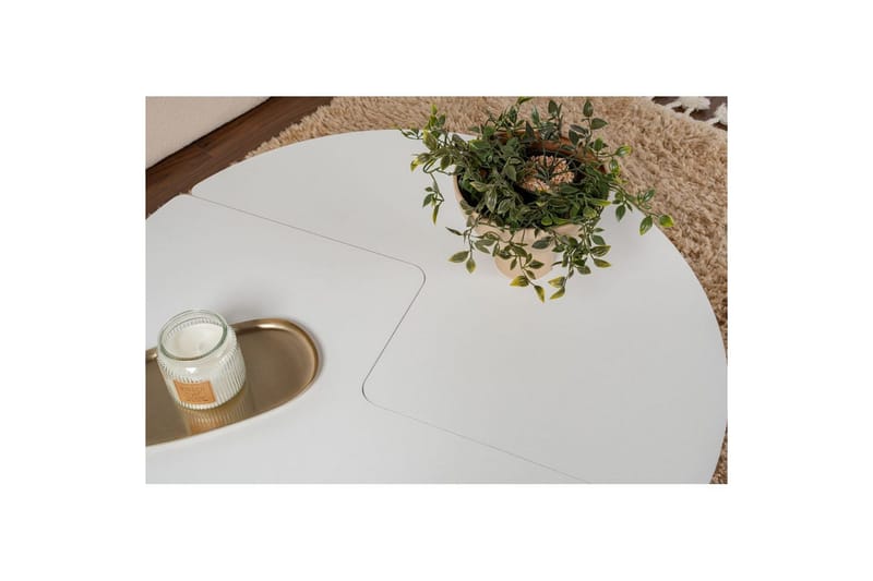 Sohvapöytä Haruya Luonnonvalkoinen - Luonnonvalkoinen - Huonekalut - Pöytä & ruokailuryhmä - Apupöytä & sivupöytä - Sarjapöytä