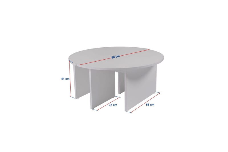 Sohvapöytä Haruya Tammi - Tammi - Huonekalut - Pöytä & ruokailuryhmä - Apupöytä & sivupöytä - Sarjapöytä