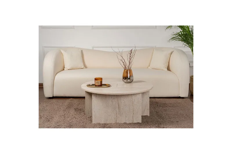 Sohvapöytä Haruya Travertiini - Travertiini - Huonekalut - Pöytä & ruokailuryhmä - Apupöytä & sivupöytä - Sarjapöytä