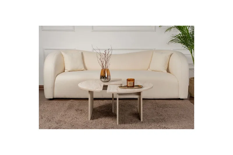 Sohvapöytä Haruya Travertiini - Travertiini - Huonekalut - Pöytä & ruokailuryhmä - Apupöytä & sivupöytä - Sarjapöytä