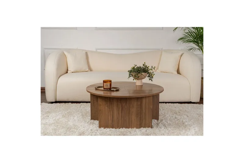 Sohvapöytä Haruya Pähkinäpuu - Pähkinäpuu - Huonekalut - Pöytä & ruokailuryhmä - Apupöytä & sivupöytä - Sarjapöytä