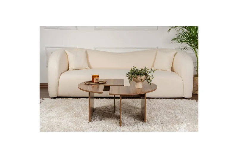 Sohvapöytä Haruya Pähkinäpuu - Pähkinäpuu - Huonekalut - Pöytä & ruokailuryhmä - Apupöytä & sivupöytä - Sarjapöytä