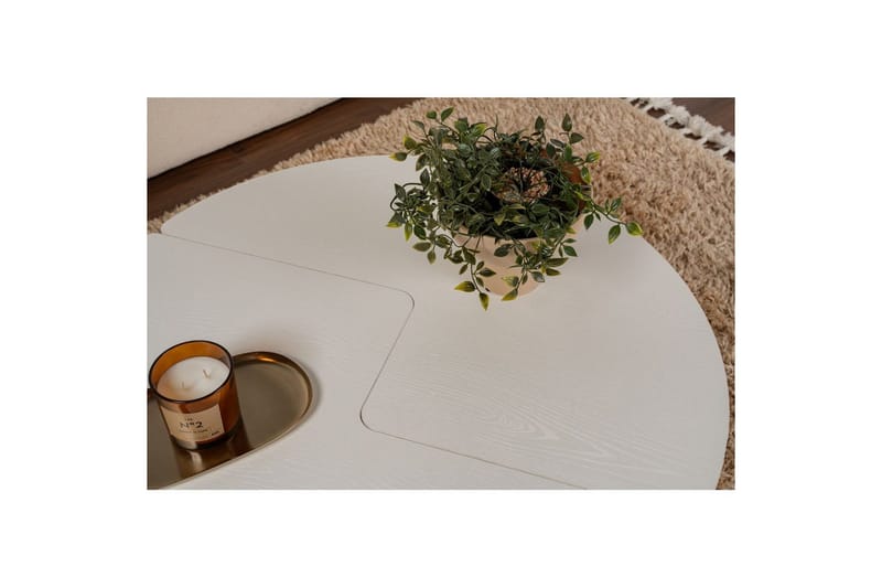 Sohvapöytä Haruya Puu Valkoinen - Puu Valkoinen - Huonekalut - Pöytä & ruokailuryhmä - Apupöytä & sivupöytä - Sarjapöytä