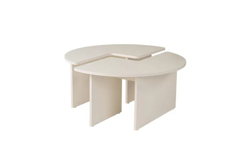 Sohvapöytä Haruya Puu Valkoinen, Puu Valkoinen