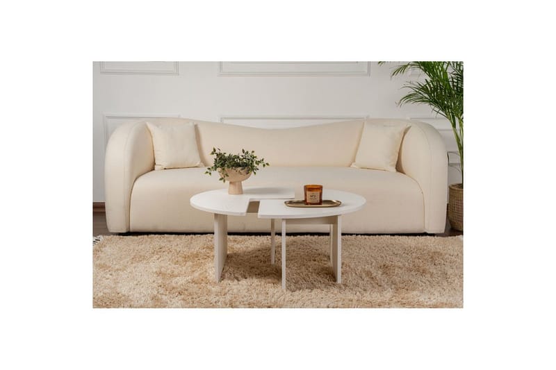 Sohvapöytä Haruya Puu Valkoinen - Puu Valkoinen - Huonekalut - Pöytä & ruokailuryhmä - Apupöytä & sivupöytä - Sarjapöytä