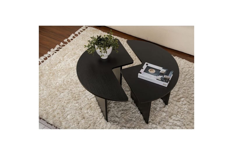Sohvapöytä Haruya Puu Musta - Puu Musta - Huonekalut - Pöytä & ruokailuryhmä - Apupöytä & sivupöytä - Sarjapöytä