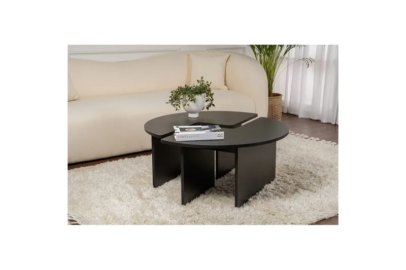 Sohvapöytä Haruya Puu Musta - Puu Musta - Huonekalut - Pöytä & ruokailuryhmä - Apupöytä & sivupöytä - Sarjapöytä