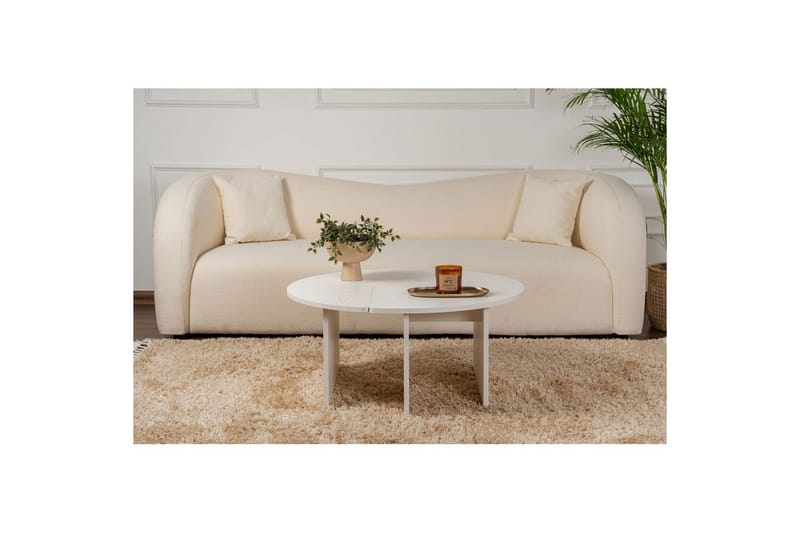 Sohvapöytä Haruya Puu Valkoinen - Puu Valkoinen - Huonekalut - Pöytä & ruokailuryhmä - Apupöytä & sivupöytä - Sarjapöytä