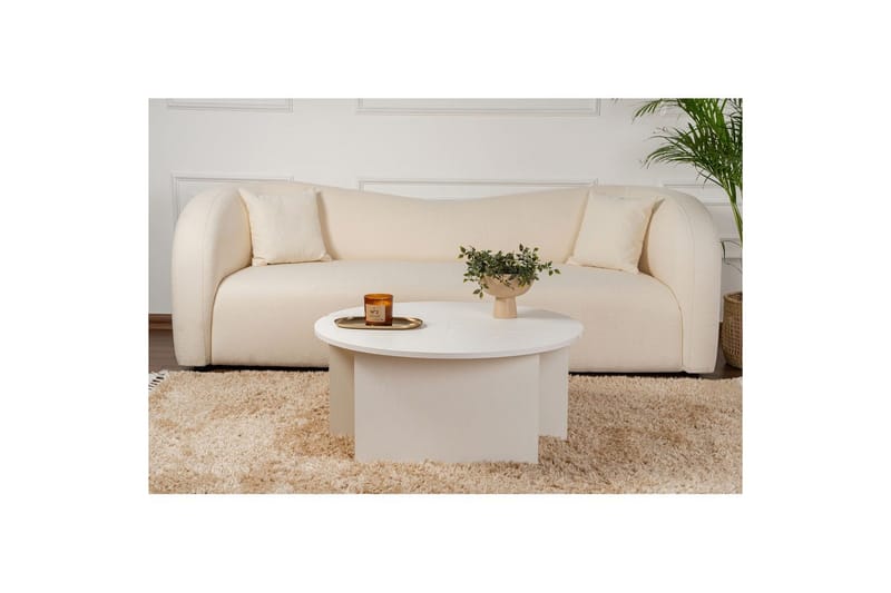 Sohvapöytä Haruya Puu Valkoinen - Puu Valkoinen - Huonekalut - Pöytä & ruokailuryhmä - Apupöytä & sivupöytä - Sarjapöytä