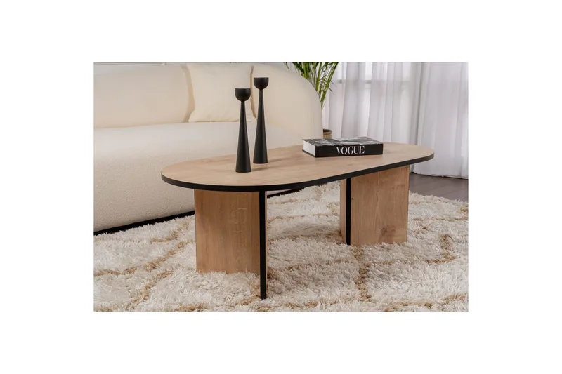 Sohvapöytä Hasina Safiiritammi Musta - Safiiritammi Musta - Huonekalut - Pöytä & ruokailuryhmä - Sohvapöytä