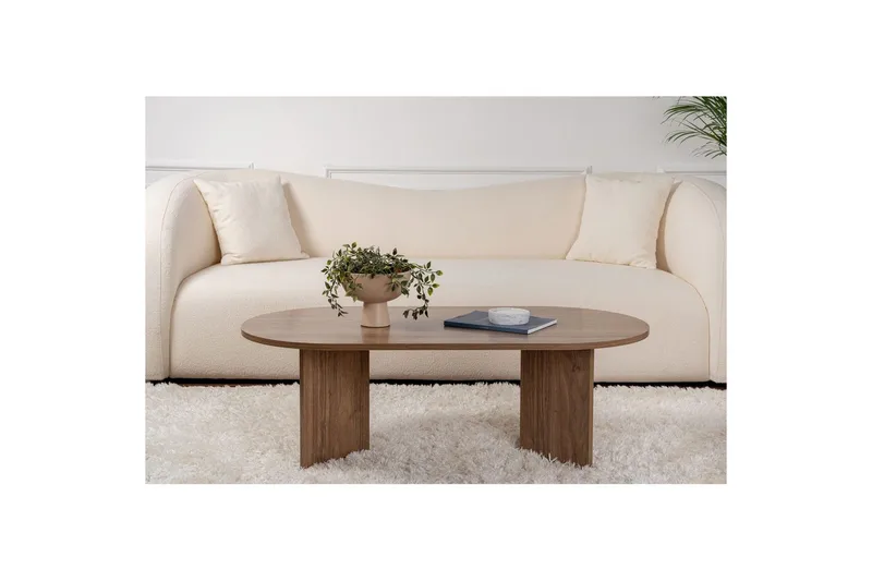 Sohvapöytä Hasina Pähkinäpuu - Pähkinäpuu - Huonekalut - Pöytä & ruokailuryhmä - Sohvapöytä