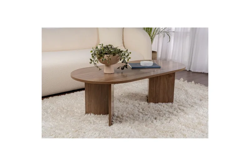 Sohvapöytä Hasina Pähkinäpuu - Pähkinäpuu - Huonekalut - Pöytä & ruokailuryhmä - Sohvapöytä
