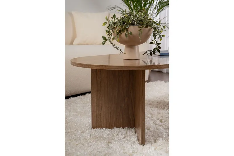 Sohvapöytä Hasina Pähkinäpuu - Pähkinäpuu - Huonekalut - Pöytä & ruokailuryhmä - Sohvapöytä