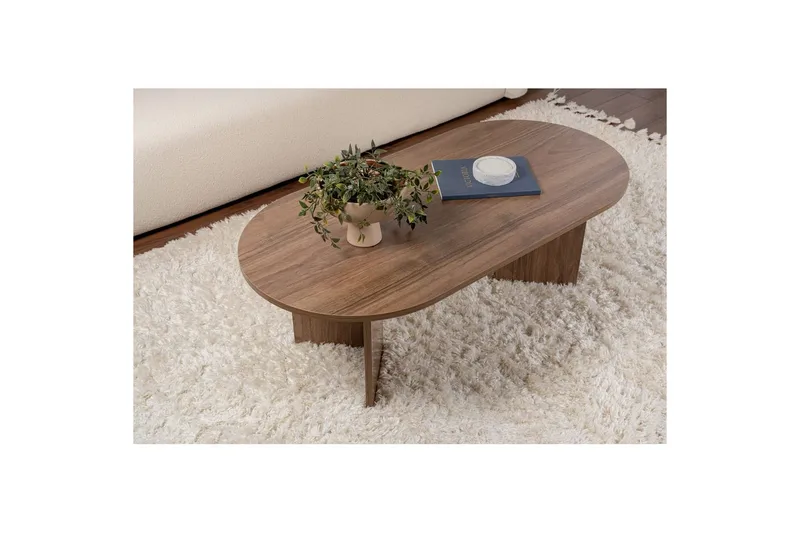 Sohvapöytä Hasina Pähkinäpuu - Pähkinäpuu - Huonekalut - Pöytä & ruokailuryhmä - Sohvapöytä
