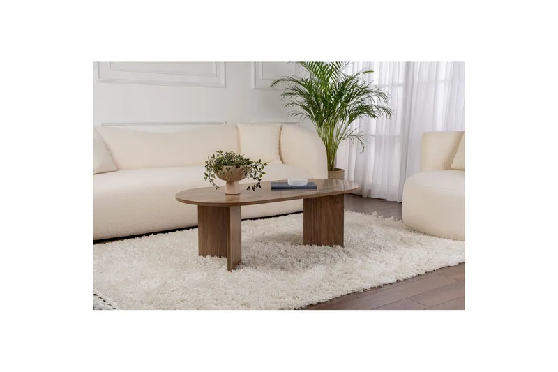 Sohvapöytä Hasina Pähkinäpuu - Pähkinäpuu - Huonekalut - Pöytä & ruokailuryhmä - Sohvapöytä