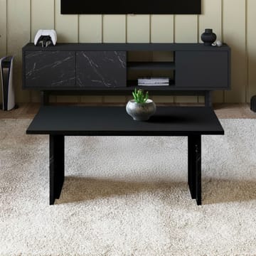 Sohvapöytä Homitis Ravello (90 x 40 x 50 cm) Musta marmori - Huonekalut - Pöytä & ruokailuryhmä - Sohvapöytä