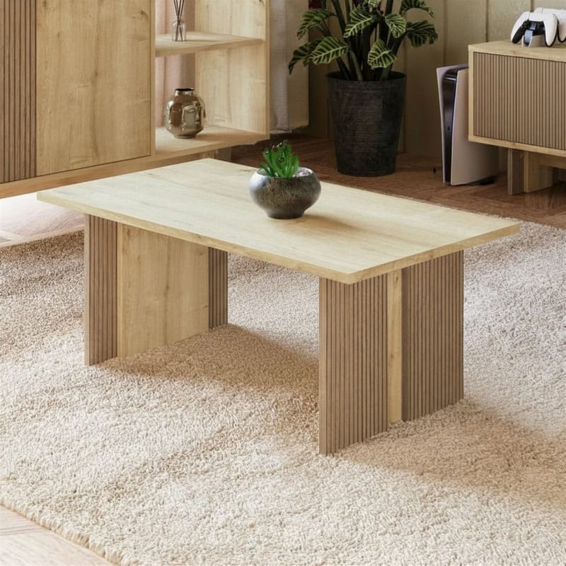 Sohvapöytä Homitis Ravello (90 x 40 x 50 cm) Sapphire Oak - Huonekalut - Pöytä & ruokailuryhmä - Sohvapöytä