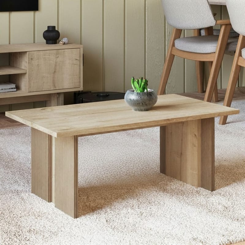 Sohvapöytä Homitis Ravello (90 x 40 x 50 cm) Sapphire Oak - Huonekalut - Pöytä & ruokailuryhmä - Sohvapöytä
