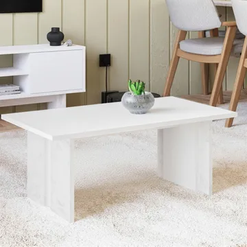 Sohvapöytä Homitis Ravello (90 x 40 x 50 cm) Valkoinen marmori - Huonekalut - Pöytä & ruokailuryhmä - Marmoripöydät