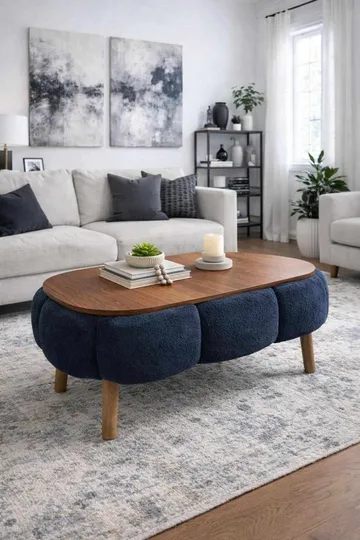Sohvapöytä Homitis Papatya (98 x 45 x 68 cm) Antrasiitti - Huonekalut - Pöytä & ruokailuryhmä - Sohvapöytä