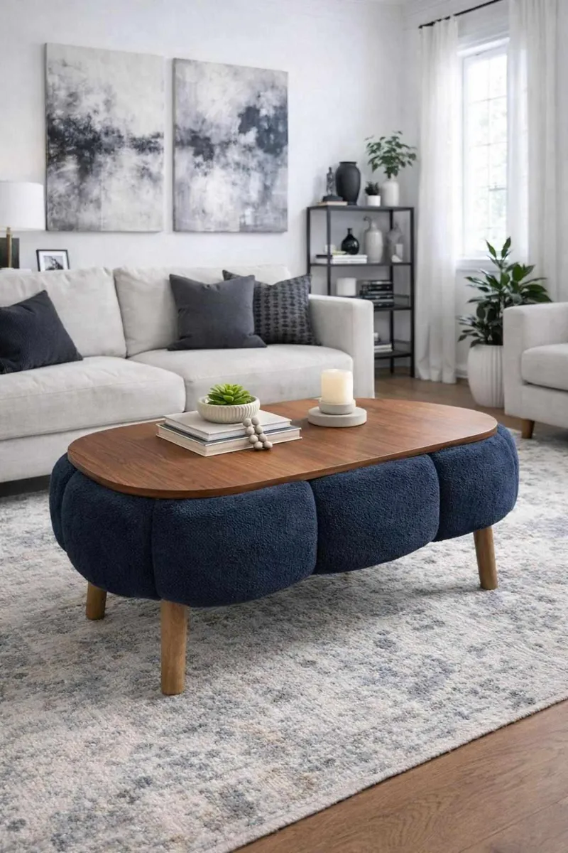 Sohvapöytä Homitis Papatya (98 x 45 x 68 cm) Antrasiitti - Huonekalut - Pöytä & ruokailuryhmä - Sohvapöytä