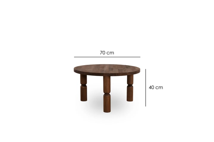 Sohvapöytä Ida 70 cm - Pähkinä - Sohvapöytä