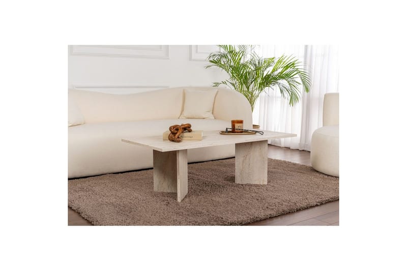 Sohvapöytä Isami Travertiini - Travertiini - Huonekalut - Pöytä & ruokailuryhmä - Sohvapöytä
