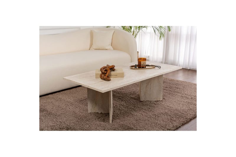 Sohvapöytä Isami Travertiini - Travertiini - Huonekalut - Pöytä & ruokailuryhmä - Sohvapöytä
