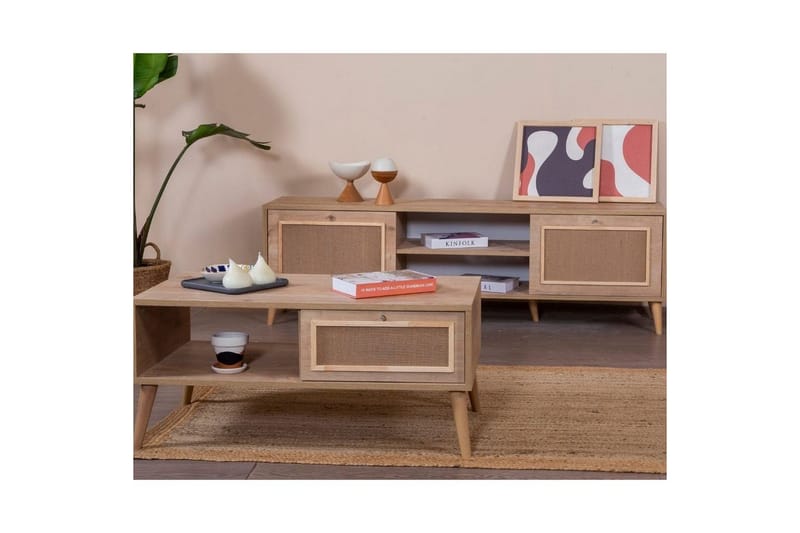 Sohvapöytä Jatinder Tammi - Tammi - Huonekalut - Pöytä & ruokailuryhmä - Sohvapöytä